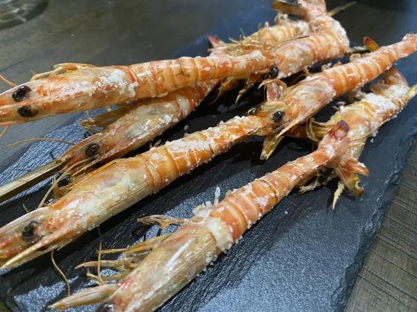 香箱がにと甘エビ